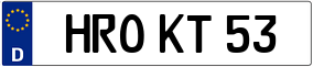 Trailer License Plate